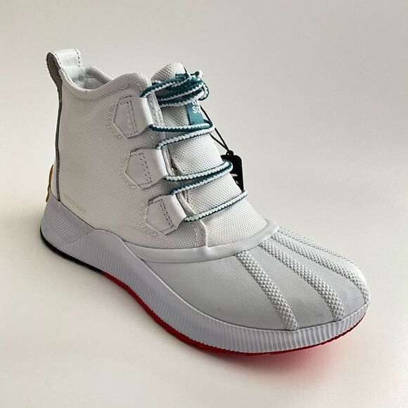 Sorel Out 'N About III Classic Waterproof Lace-up Boots Suede Low White 8 - Picture 10 of 14